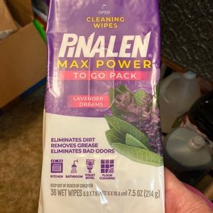 Lot of 5 Pack 🔥 Pinalen Mac Power To Go Pack Lavender Dreams 36 Wet Wipes